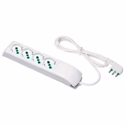 Multipresa/scarpetta Fanton FIDO, con le seguenti caratteristiche: Tensione: 250V Frequenza: 50/60Hz Corrente: 16 Ampere Colo ...