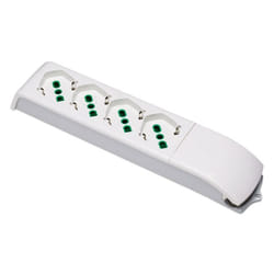 Fanton - Multipresa scarpetta con 4 prese bipolari schuko senza cavo 410130