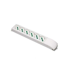 Fanton - multipresa fido senza cavo 6 prese bipasso italo/tedesche 2p&43t 16a 410230