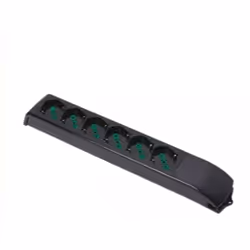 Multipresa Fido Fanton 410231-senza cavo-6 prese bipasso italo tedesche 2P+T 16A - Costruite in riferimento alle norme CEI 23 ...