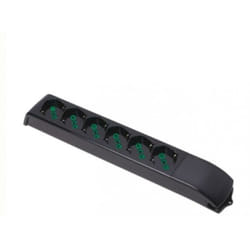 Fanton - Multipresa fido 410231-senza cavo-6 prese bipasso italo tedesche 2p+t 16a