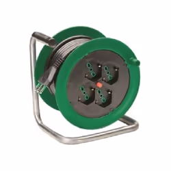 Avvolgicavo onda Diametro 195 mm Tipologia di cavo 15 mt H05VV-F 3G1,5 spina italiana 2P+T 16A S17-4 Prese 2P+T 16A bipasso/s ...