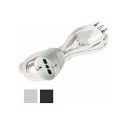 Prolunga m 3 3X1,00 Nero con Presa Schuko 92651 FME