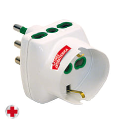 FANTON 82240AB Antibatterico adattatore per presa di corrente Tipo L (IT) Bianco