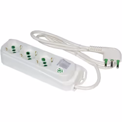 Marchio e Modello : Multipresa FANTON ECO RELIFE, codice 47460ECO. Lunghezza del cavo : 1,5 metri. Tipo di cavo : 3G1 H05VV-F ...
