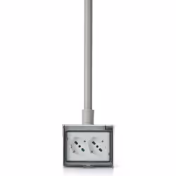 FANTON 421021PAR presa energia 2 x Type F + Type L Grigio - Vista aggiuntiva 5