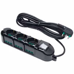 FANTON 481233-B Multipresa 3 prese bivalenti per spine italiane grandi - piccole e tedesche 6 prese bivalenti italiane latera ...