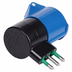 FANTON 78000-E adattatore per presa di corrente Tipo L (IT) Nero, Blu - Vista aggiuntiva 5