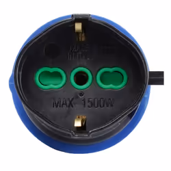 FANTON 78100-E adattatore per presa di corrente Tipo L (IT) + Tipo F Nero, Blu - Vista aggiuntiva 3