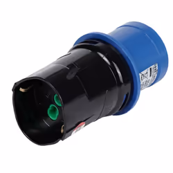 FANTON 78100-E adattatore per presa di corrente Tipo L (IT) + Tipo F Nero, Blu - Vista aggiuntiva 4
