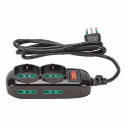 FANTON 474154 prolunghe e multiple 1,5 m 4 presa(e) AC Interno Nero - Vista aggiuntiva 2