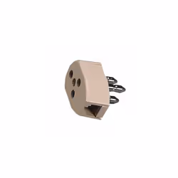 Spina tripolare Presa tripolare Presa plug 6/2 ribassata 6 poli 2 morsetti Colore avorio