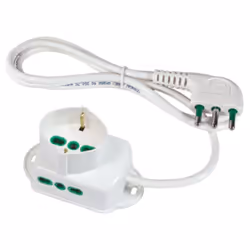 FANTON 42105, 1,5 m, Tipo L, Bianco, 3 presa(e) AC, 16 A, Bianco