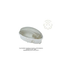 Fanton - Plafoniera Tonda 62720 bianca E27 60W cm 21,5x12,5x11cm per esterno
