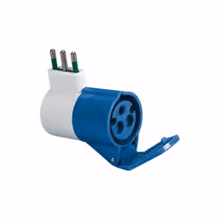 Adattatore spina civile presa CEE Protezione IP441 spina squadra 2P+T 16A 1 presa CEE 2P+T 16A volt 230 Colore blu. Acquistal ...