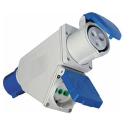 Fanton - Adattatore Industriale - Blu - 16A cee IP44