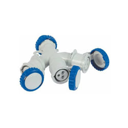 Adattatore Spina Cee 2P+T e 3 Prese Cee 2P+T 73120 Fme