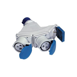 Fanton - Adattatore multiplo industriale volante 2 prese cee + 1P40 schuko IP44 - 73122