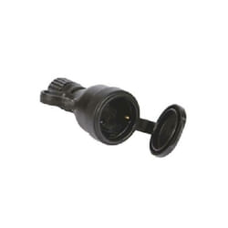 Presa tedesca ip44 nera in gomma 81032 - Fanton
