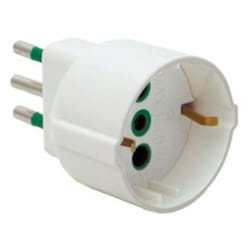 Adattatore Fanton spina 10A+T e presa Schuko 82120