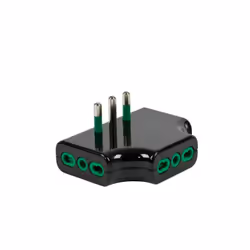 Art. 82.221 adattatore multiplo da 16A 2P T Corpo in tecnopolimero ad alta resistenza. Spinotti in ottone nichelato protetti, ...