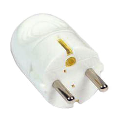 Spina schuko 2 poli + terra 16a bianca linea garanti - bianca 82580-e