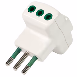 FANTON 82620-E, Tipo L (IT), Tipo L (IT), Dritto, Ad angolo, 10 A, Bianco