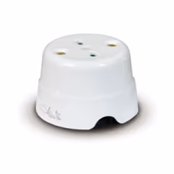 Presa bipasso italiana Fanton 2P+T 10/16A, in ceramica, applicazione da parete. Caratteristiche: Serie Fanton Presa bipasso i ...