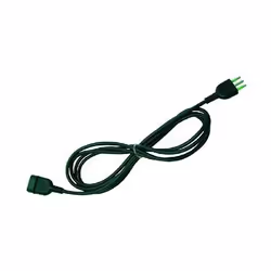 Cavo mmq 3x0,75. Spina/presa 2P + T 10A. Colore nero. mt.3 - 92081