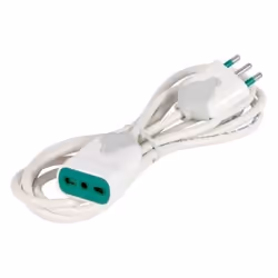 FANTON 92670, 3 m, Tipo L, Bianco, 1 presa(e) AC, Bianco