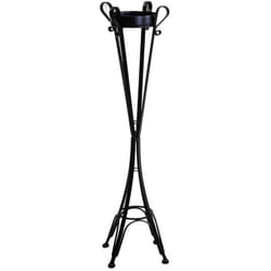 Vacchetti - Posacenere a stelo metallo nero cm 34x34h116 da esterno