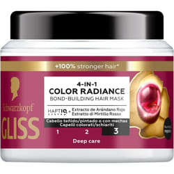 Gliss 4-IN-1 color radiance maschera 400 ml estratto di mirtillo rosso x capelli colorati e schiariti - Schwarzkopf