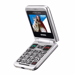 Brondi AMICO TUO 4G 6,1 cm (2.4") Nero, Metallico Telefono per anziani