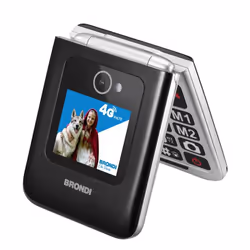 Brondi AMICO TUO 4G 6,1 cm (2.4") Nero, Metallico Telefono per anziani - Vista aggiuntiva 5