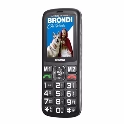 Brondi AMICO DI CASA+ 6,1 cm (2.4") Nero Telefono per anziani