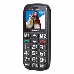 Brondi Amico Unico+ 5,08 cm (2") Nero Telefono di livello base - Vista aggiuntiva 3