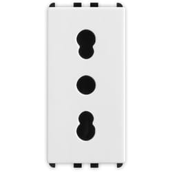 Master - Presa bipasso 2P+T 16A P17/11 1 modulo Bianco Pixia 11159
