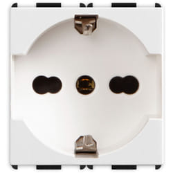 Presa Schuko bipasso 2P+T 16A P40 Bianco serie Pixia Master 11170