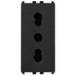 Presa bipasso 2P+T 16A P17/11 1 modulo Nero Pixia Master 14159