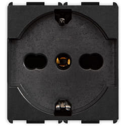 Master - Presa Schuko bipasso 2P+T 16A P40 Nero serie Pixia 14170