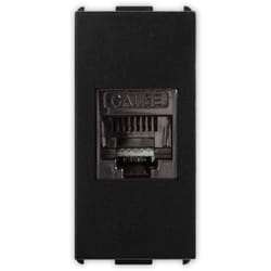 Master - Presa telefonica RJ45 Cat.5E non schermato Nero Pixia 14218