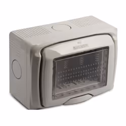 Contenitore a parete, per serie Master Modo e Mix, 3 moduli, grado di protezione IP55. Adatto per gli esterni. Caratteristich ...