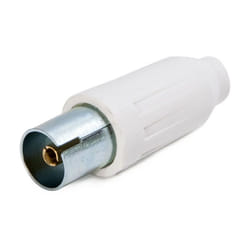 Master - Presa tv coassiale volante 9.5 mm Bianco 00595