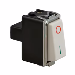 Interruttore bipolare 16A 250V Master,1 modulo, colore bianco, appartenente alla serie ‘16000’. La presenza al suo interno de ...