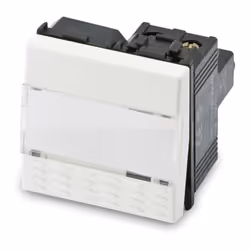 Pulsante portanome Master Mix 1P NO 16A 250V, 2 moduli, colore bianco. Caratteristiche: Serie Master Mix Pulsante portanome 1 ...
