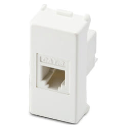 Mix presa telefonica RJ11 1 plug 6/4 bianca 21215 - Master