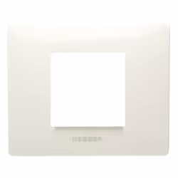 Placca Master Mix 2 posti (moduli) colore bianco aspen, realizzata in tecnopolimero. Placca da applicare solo sul supporto 38 ...