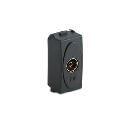Modo Presa Tv 9,5Mm Passante Finale Grigio ( Master cod. 31255 )