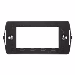 Supporto per serie Master Modo e Mix 4 posti (moduli) con viti. Si possono inserire i frutti anche frontalmente senza staccar ...