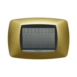 Master - Modo Placca 3 Posti Giallo Perla ( cod. 39TC323 )
